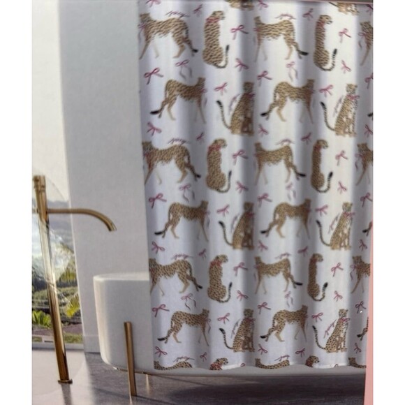 Juicy Couture Cheetah Shower Curtain - Picture 2 of 3